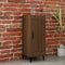 vidaXL - Dressoir - 34,5x34x90 - cm - bewerkt - hout - bruin - eikenkleur