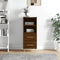 vidaXL - Dressoir - 34,5x34x90 - cm - bewerkt - hout - bruin - eikenkleur