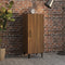 vidaXL - Dressoir - 34,5x34x90 - cm - bewerkt - hout - bruin - eikenkleur