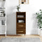 vidaXL - Dressoir - 34,5x34x90 - cm - bewerkt - hout - bruin - eikenkleur