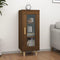 vidaXL - Dressoir - 34,5x34x90 - cm - bewerkt - hout - bruin - eikenkleur
