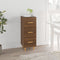 vidaXL - Dressoir - 34,5x34x90 - cm - bewerkt - hout - bruin - eikenkleur