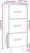 vidaXL - Dressoir - 34,5x34x90 - cm - bewerkt - hout - bruin - eikenkleur