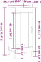 vidaXL - Dressoir - 34,5x34x90 - cm - bewerkt - hout - bruin - eikenkleur