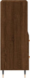 vidaXL - Dressoir - 34,5x34x90 - cm - bewerkt - hout - bruin - eikenkleur