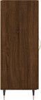 vidaXL - Dressoir - 34,5x34x90 - cm - bewerkt - hout - bruin - eikenkleur