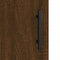 vidaXL - Dressoir - 34,5x34x90 - cm - bewerkt - hout - bruin - eikenkleur