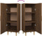 vidaXL - Dressoir - 34,5x34x90 - cm - bewerkt - hout - bruin - eikenkleur
