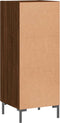 vidaXL - Dressoir - 34,5x34x90 - cm - bewerkt - hout - bruin - eikenkleur