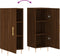 vidaXL - Dressoir - 34,5x34x90 - cm - bewerkt - hout - bruin - eikenkleur