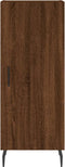 vidaXL - Dressoir - 34,5x34x90 - cm - bewerkt - hout - bruin - eikenkleur