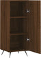 vidaXL - Dressoir - 34,5x34x90 - cm - bewerkt - hout - bruin - eikenkleur