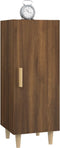 vidaXL - Dressoir - 34,5x34x90 - cm - bewerkt - hout - bruin - eikenkleur