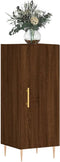 vidaXL - Dressoir - 34,5x34x90 - cm - bewerkt - hout - bruin - eikenkleur