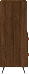vidaXL - Dressoir - 34,5x34x90 - cm - bewerkt - hout - bruin - eikenkleur