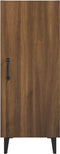 vidaXL - Dressoir - 34,5x34x90 - cm - bewerkt - hout - bruin - eikenkleur