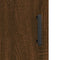 vidaXL - Dressoir - 34,5x34x90 - cm - bewerkt - hout - bruin - eikenkleur