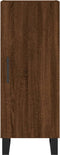 vidaXL - Dressoir - 34,5x34x90 - cm - bewerkt - hout - bruin - eikenkleur