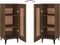 vidaXL - Dressoir - 34,5x34x90 - cm - bewerkt - hout - bruin - eikenkleur