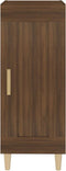vidaXL - Dressoir - 34,5x34x90 - cm - bewerkt - hout - bruin - eikenkleur