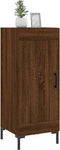 vidaXL - Dressoir - 34,5x34x90 - cm - bewerkt - hout - bruin - eikenkleur