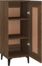vidaXL - Dressoir - 34,5x34x90 - cm - bewerkt - hout - bruin - eikenkleur