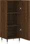 vidaXL - Dressoir - 34,5x34x90 - cm - bewerkt - hout - bruin - eikenkleur