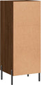 vidaXL - Dressoir - 34,5x34x90 - cm - bewerkt - hout - bruin - eikenkleur