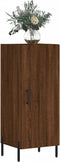 vidaXL - Dressoir - 34,5x34x90 - cm - bewerkt - hout - bruin - eikenkleur