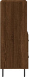 vidaXL - Dressoir - 34,5x34x90 - cm - bewerkt - hout - bruin - eikenkleur