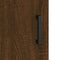 vidaXL - Dressoir - 34,5x34x90 - cm - bewerkt - hout - bruin - eikenkleur