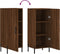 vidaXL - Dressoir - 34,5x34x90 - cm - bewerkt - hout - bruin - eikenkleur