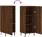 vidaXL - Dressoir - 34,5x34x90 - cm - bewerkt - hout - bruin - eikenkleur