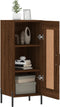 vidaXL - Dressoir - 34,5x34x90 - cm - bewerkt - hout - bruin - eikenkleur