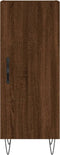 vidaXL - Dressoir - 34,5x34x90 - cm - bewerkt - hout - bruin - eikenkleur