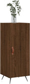 vidaXL - Dressoir - 34,5x34x90 - cm - bewerkt - hout - bruin - eikenkleur