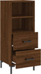 vidaXL - Dressoir - 34,5x34x90 - cm - bewerkt - hout - bruin - eikenkleur