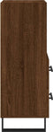 vidaXL - Dressoir - 34,5x34x90 - cm - bewerkt - hout - bruin - eikenkleur