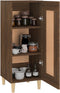 vidaXL - Dressoir - 34,5x34x90 - cm - bewerkt - hout - bruin - eikenkleur