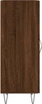 vidaXL - Dressoir - 34,5x34x90 - cm - bewerkt - hout - bruin - eikenkleur