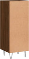 vidaXL - Dressoir - 34,5x34x90 - cm - bewerkt - hout - bruin - eikenkleur