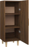 vidaXL - Dressoir - 34,5x34x90 - cm - bewerkt - hout - bruin - eikenkleur