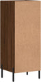 vidaXL - Dressoir - 34,5x34x90 - cm - bewerkt - hout - bruin - eikenkleur