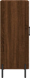 vidaXL - Dressoir - 34,5x34x90 - cm - bewerkt - hout - bruin - eikenkleur
