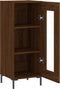vidaXL - Dressoir - 34,5x34x90 - cm - bewerkt - hout - bruin - eikenkleur