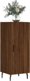 vidaXL - Dressoir - 34,5x34x90 - cm - bewerkt - hout - bruin - eikenkleur