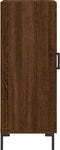 vidaXL - Dressoir - 34,5x34x90 - cm - bewerkt - hout - bruin - eikenkleur