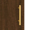 vidaXL - Dressoir - 34,5x34x90 - cm - bewerkt - hout - bruin - eikenkleur