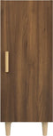 vidaXL - Dressoir - 34,5x34x90 - cm - bewerkt - hout - bruin - eikenkleur