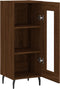 vidaXL - Dressoir - 34,5x34x90 - cm - bewerkt - hout - bruin - eikenkleur